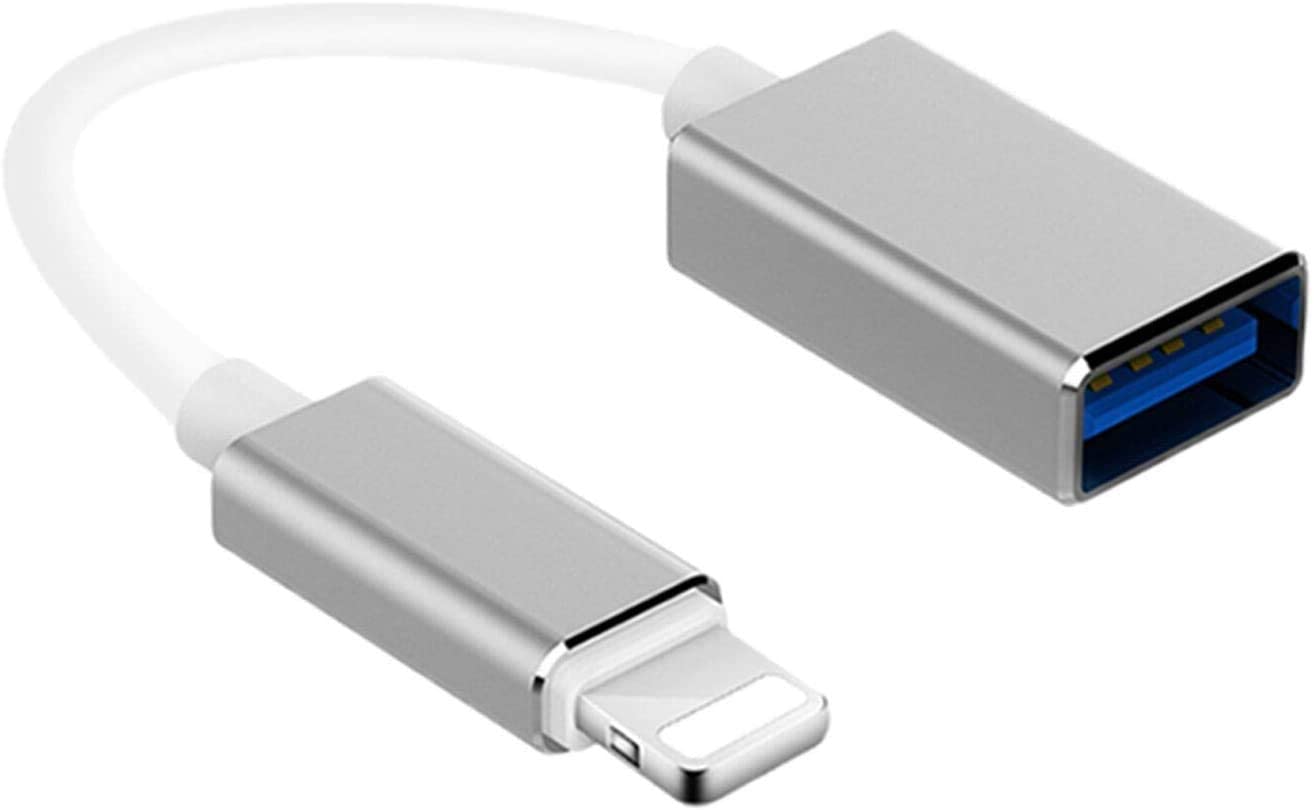 Adaptateur USB pour iPad/iPhone, adaptateur Lightning vers USB3 femelle, adaptateur  USB femelle OTG compatible avec iPad/iPhone, prend en charge la clé USB/lecteur  de carte SD/microphone et MIDI, Plug and Play 