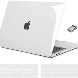 Coque & protection de clavier & adaptateur usb-c pour MacBook Pro 13 2016-2020 (Modèle: A2338 M1/A2289/A2251/A2159/A1706/A1989), Transparente - TECOOL