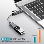 Adaptateur USB vers Micro USB Type C 2 en 1 Adaptateur Micro USB vers USB Type C USB femelle pour Android et PC3
