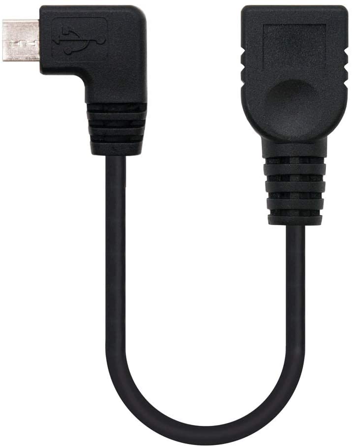 Câble USB2.0 Femelle vers micro USB Mâle 15 cm Noir - cable OTG