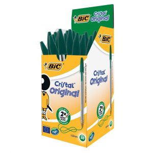 Stylo Bic Cristal VERT (unité)