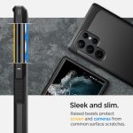 Spigen Tough Armor Coque Compatible avec Samsung Galaxy S22 Ultra 5G – Noir 5