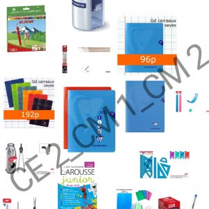 Bouquet fournitures scolaires - Cours Moyen Première/Deuxième Année (CM1 - CM2)