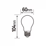 3 ampoules led à filament dépoli standard E27 1521 Lm = 100 W blanc neutre, LEXM – 3