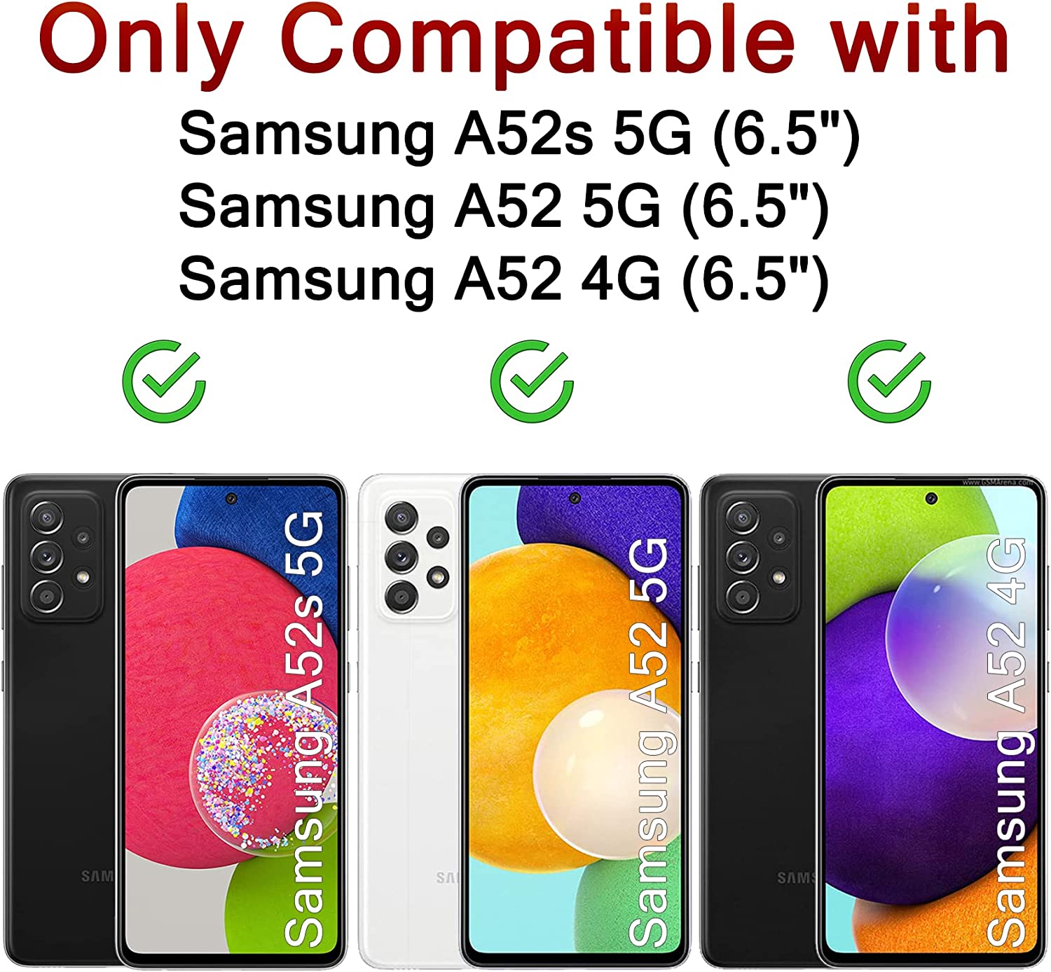Lot / Pack de 2 Films Verre Trempé Pour Samsung Galaxy A52/ A52 4G/ A52 5G  6.5 protection d'écran