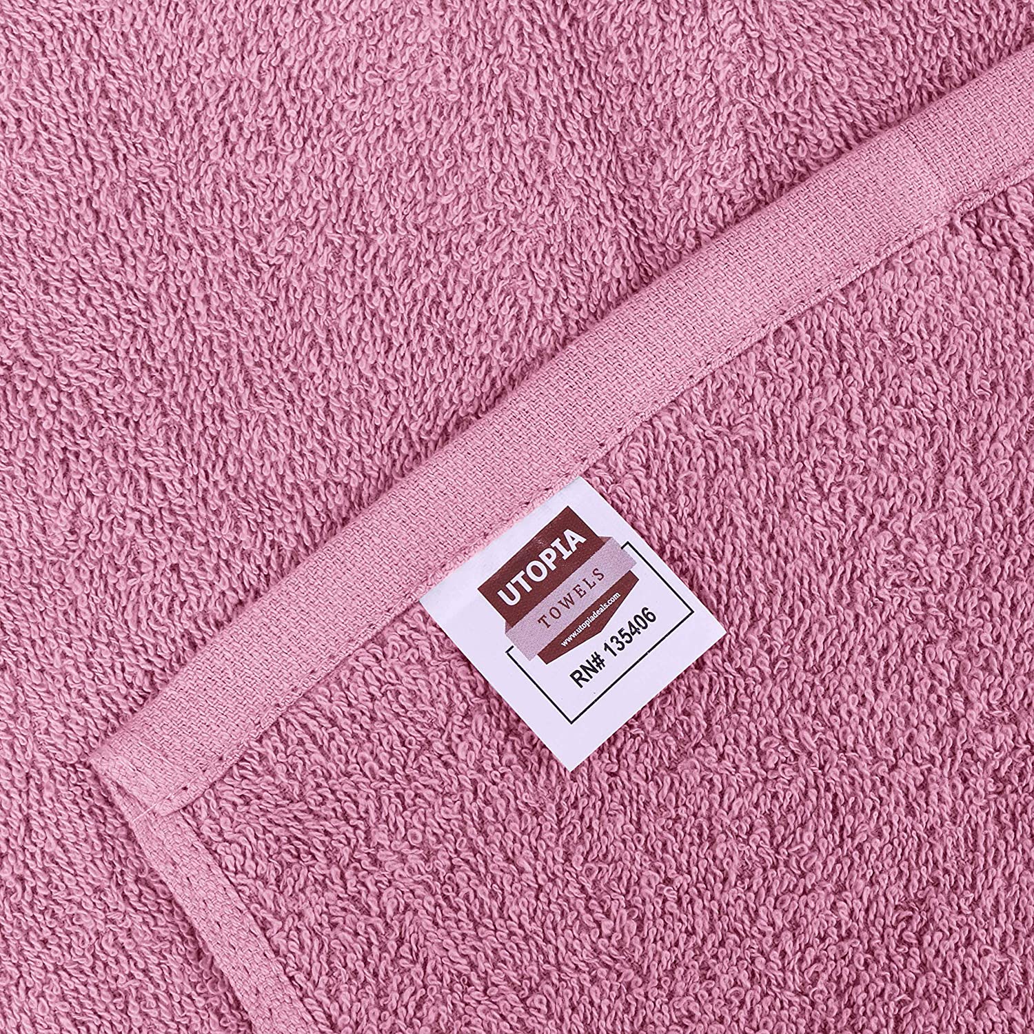 Utopia Towels – Petites Serviettes, débarbouillettes – 30 x 30 cm (24 Paquets, Rose) – 1