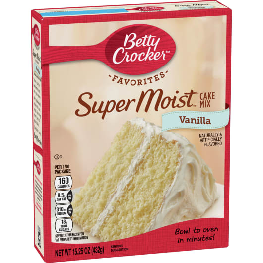 Betty Crocker Super Moist Favorites Vanilla Cake Mix – 1