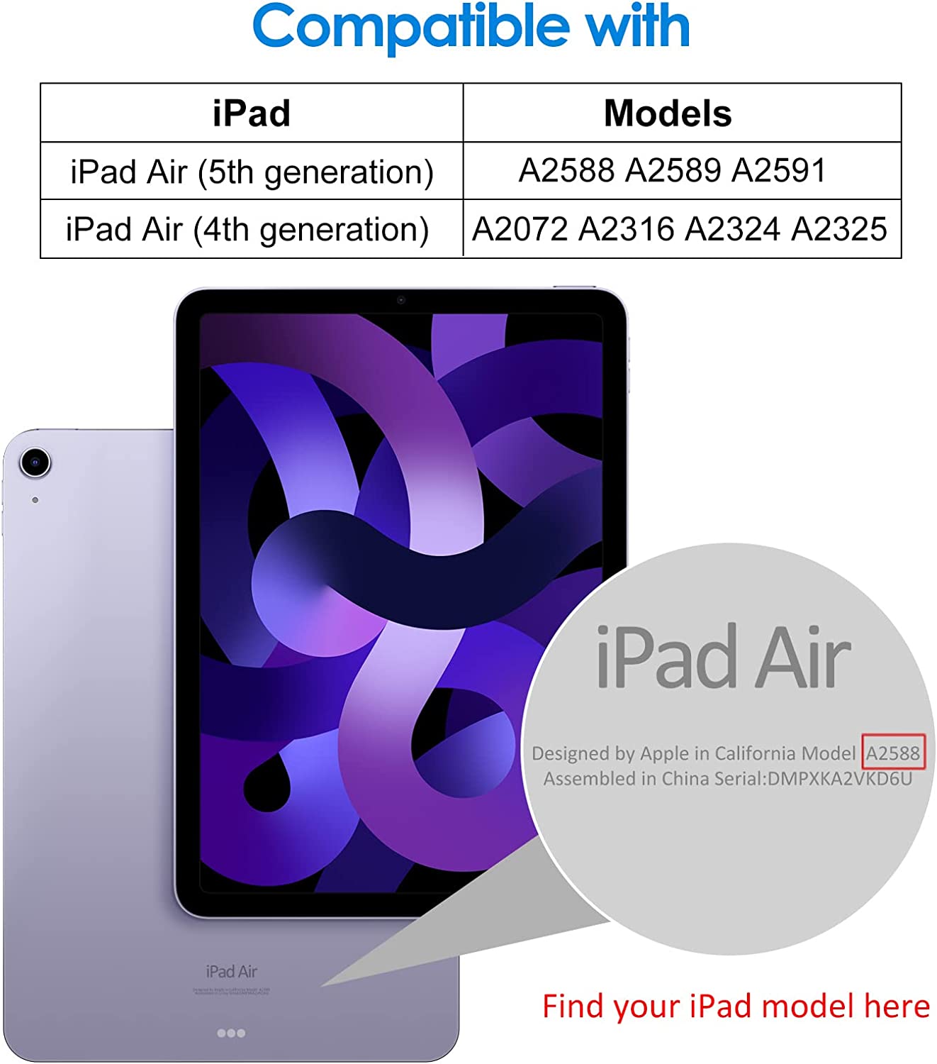 Protection Écran JETech Compatible avec iPad Air 5 ou 4 (10,9-Pouces, Modèle 2022-2020, 5e, 4e Génération), Film de Protection en Verre Trempé 2