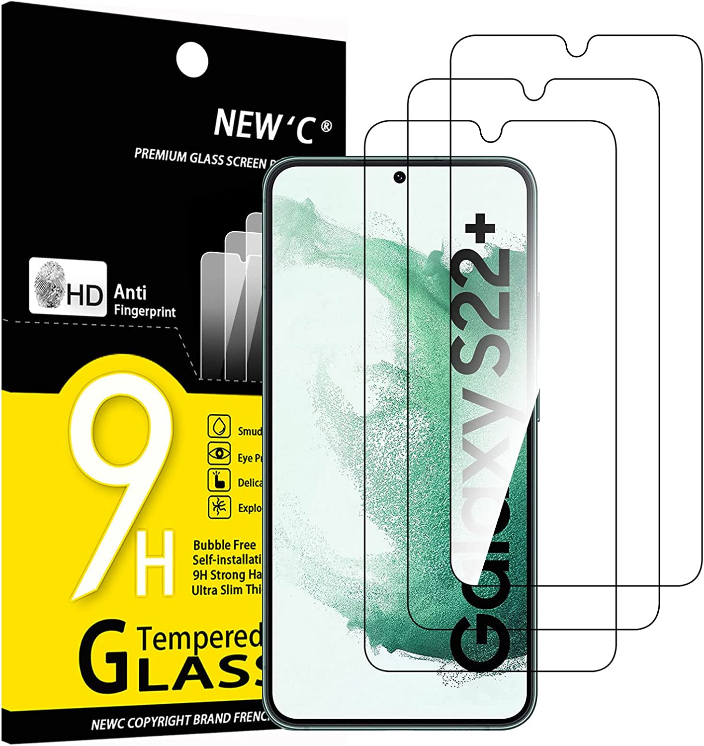 NEW'C Lot de 3, Verre Trempé pour iPhone 15 Pro Max /15 Plus (6,7), Film  Protection écran sans Bulles d'air Ultra Résistant (0,33mm HD Ultra