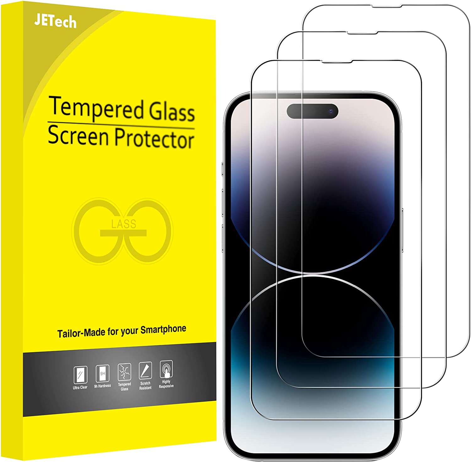 Ecran de protection iPhone 14 Pro Max en verre trempé