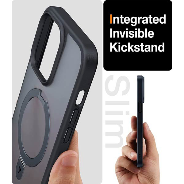Coque Torras UPRO Ostand pour iPhone 15 Pro avec Béquille Invisible Intégrée