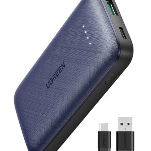 Power Bank 10000mAh, 20W – Ugreen avec câble USB-C vers USB-A