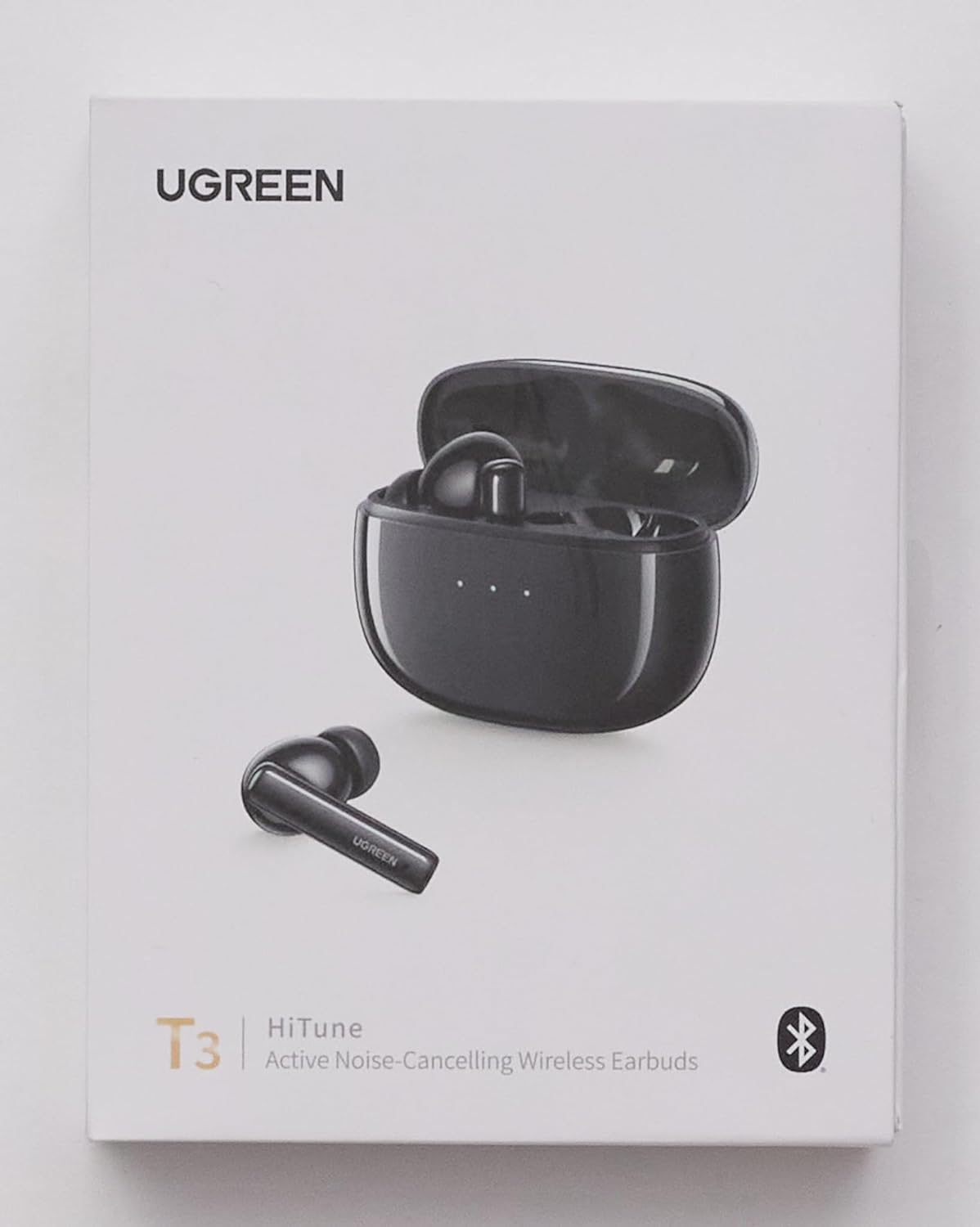 UGREEN HiTune T3 Écouteur Bluetooth sans Fil Réduction Active de Bruit ANC Oreillette Bluetooth 5.2 avec Contrôle Tactile, 24H Autonomie, USB C Charge Rapide (Noir) – 8