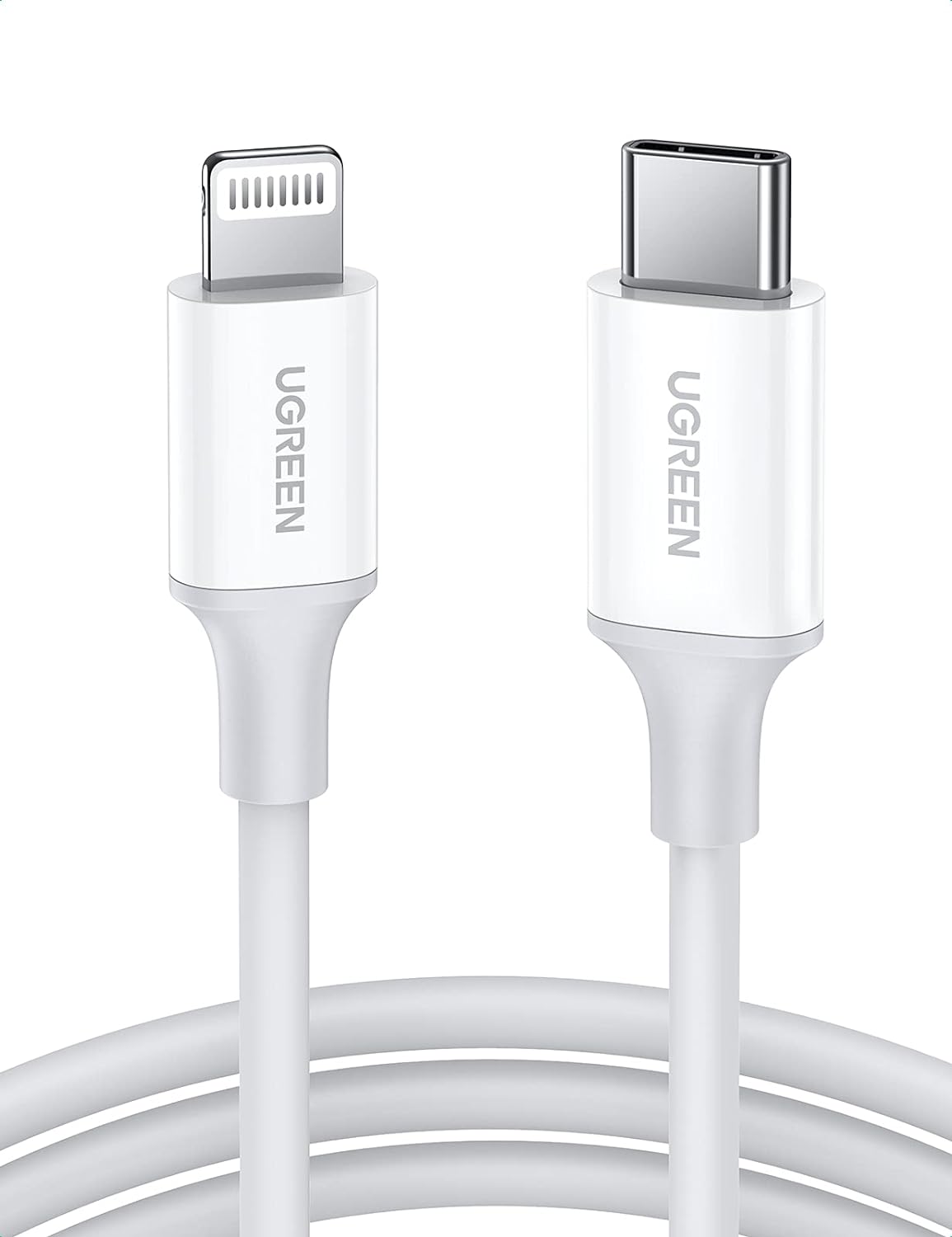 Câble USB 1 m USB C USB C vers Lightning Blanc – UGREEN