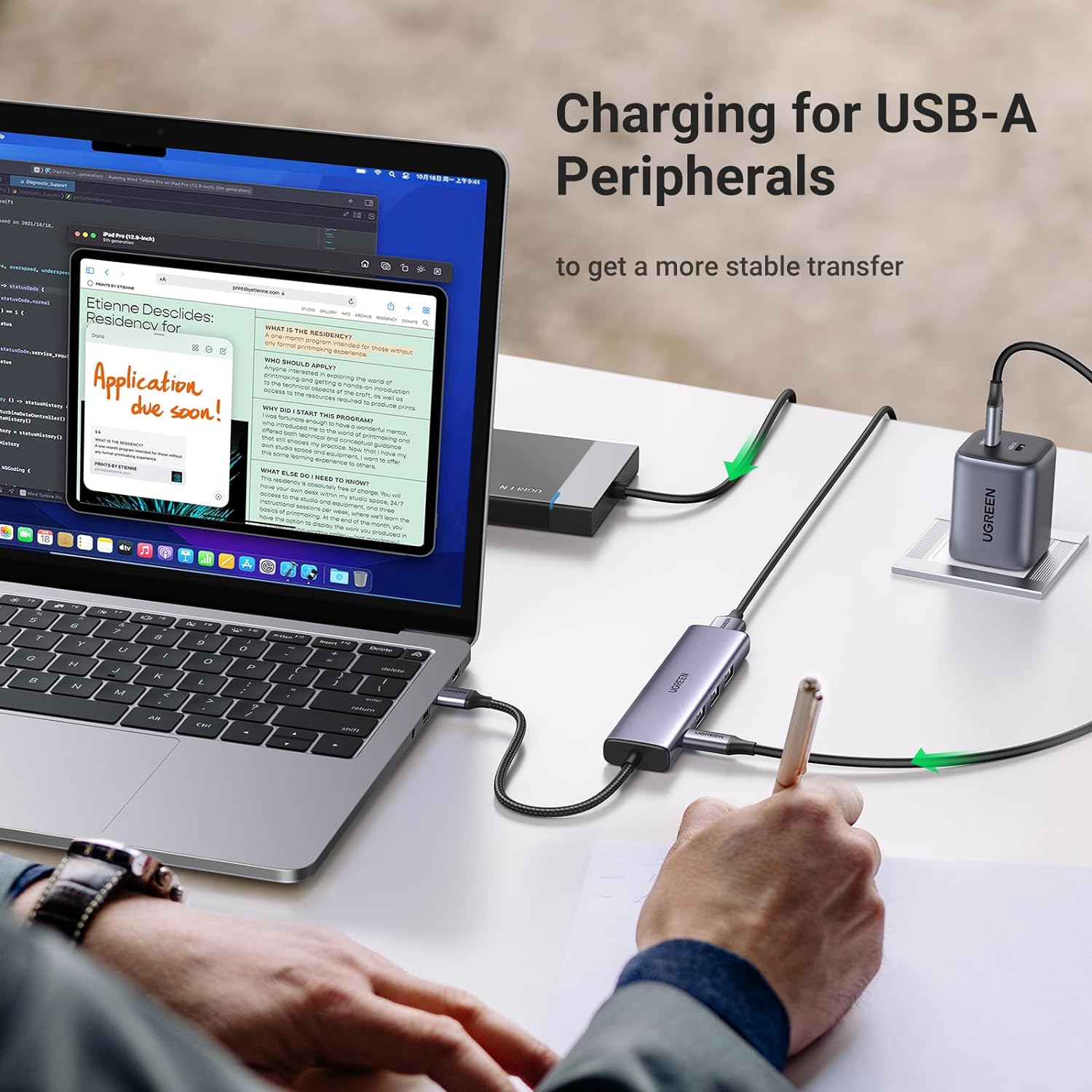 Adaptateur (Hub) USB 3.0 vers 4 Ports USB 3.0 – UGREEN 4