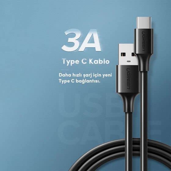 Cable Cabo USB – USB C 3A 1M Preto – UGREEN 5