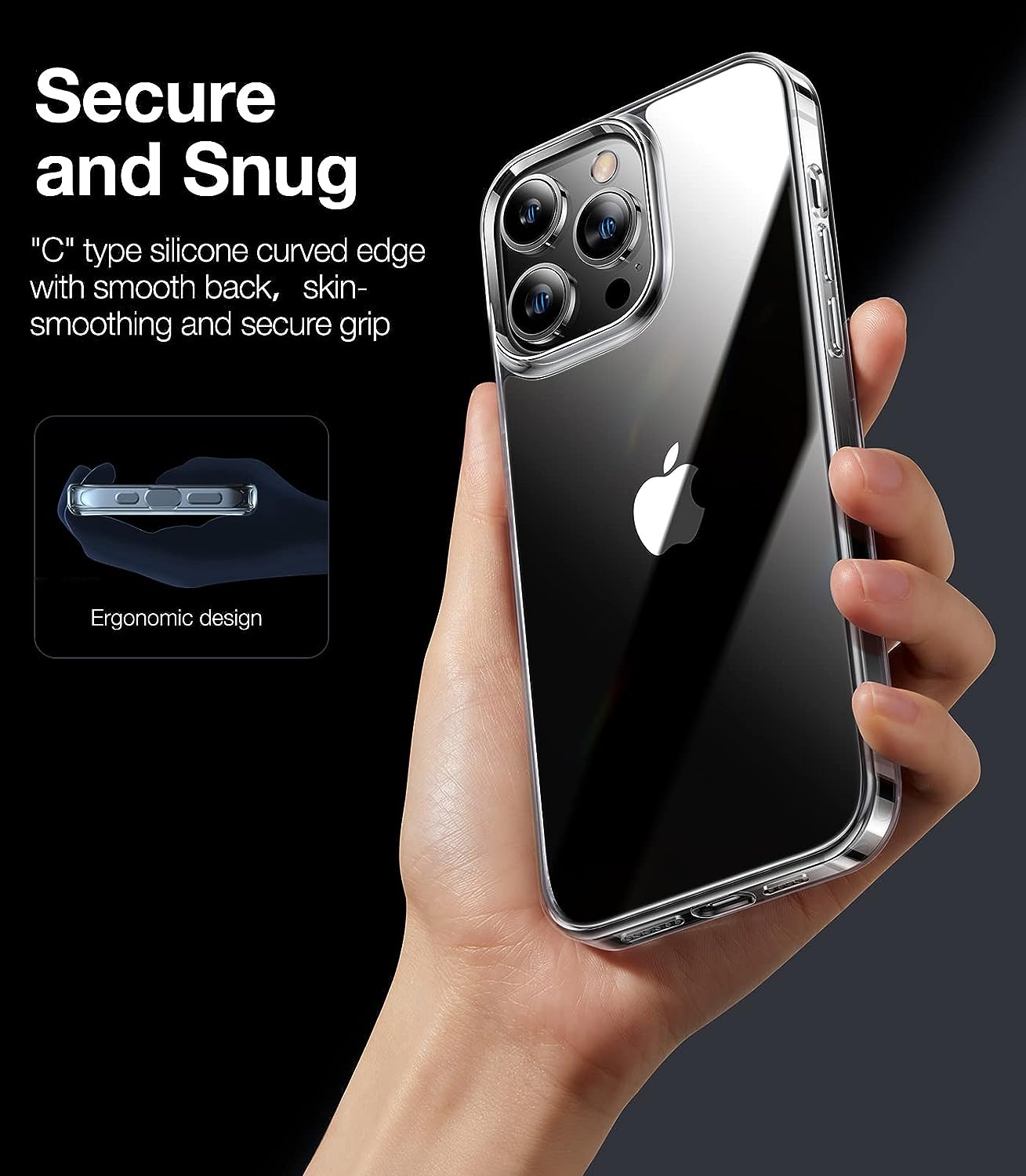 Coque Ergonomique Torras pour iPhone 15 Pro Max avec Prise Sûre et Design Élégant