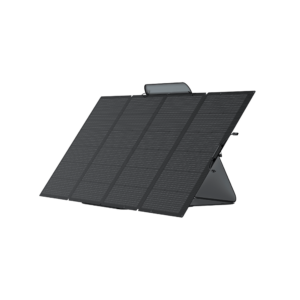 Panneau solaire portable 400W EcoFlow sur support autonome.