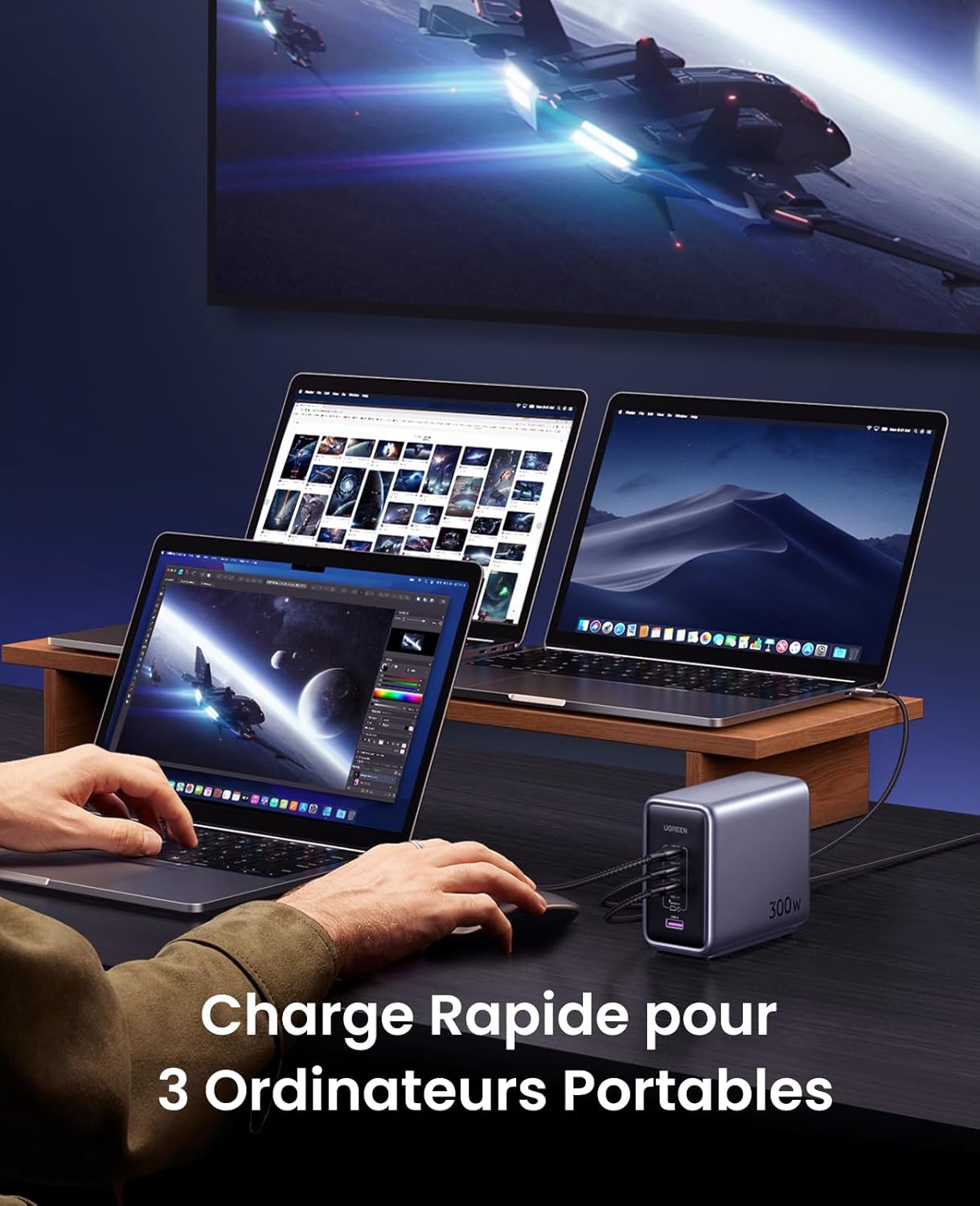 chargeur-nexode-300w-gan-pd-usb-c-avec-5-ports-ugreen-5