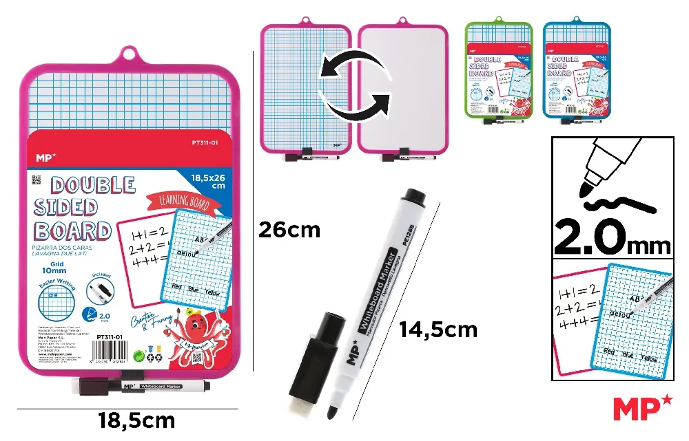 Tableau double face 18,5 x 26 cm (PT311-1) – Madrid Papel