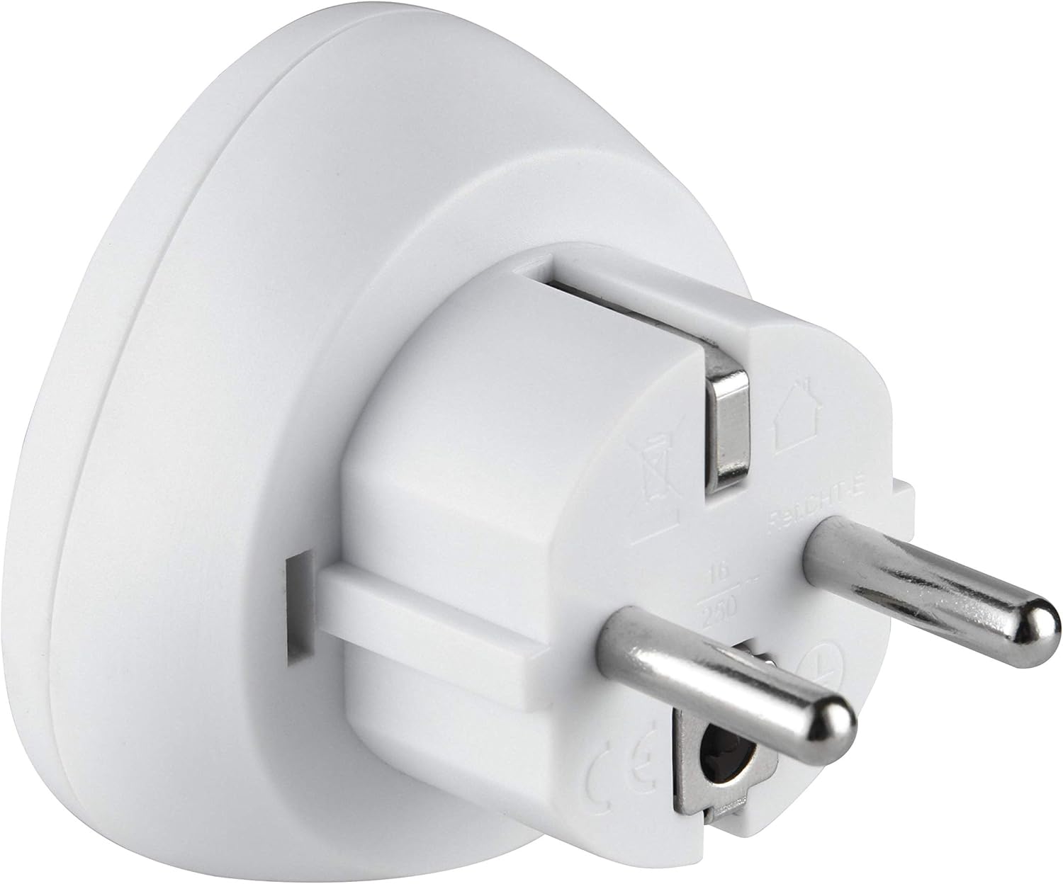 Electraline 70058 Adaptateur de voyage UK vers France:Europe, blanc – 3