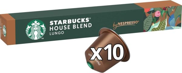 Café Starbucks Torréfaction Ambrée - Boîte de 10 capsules compatibles Nespresso, idéale pour les amateurs de café au Mali